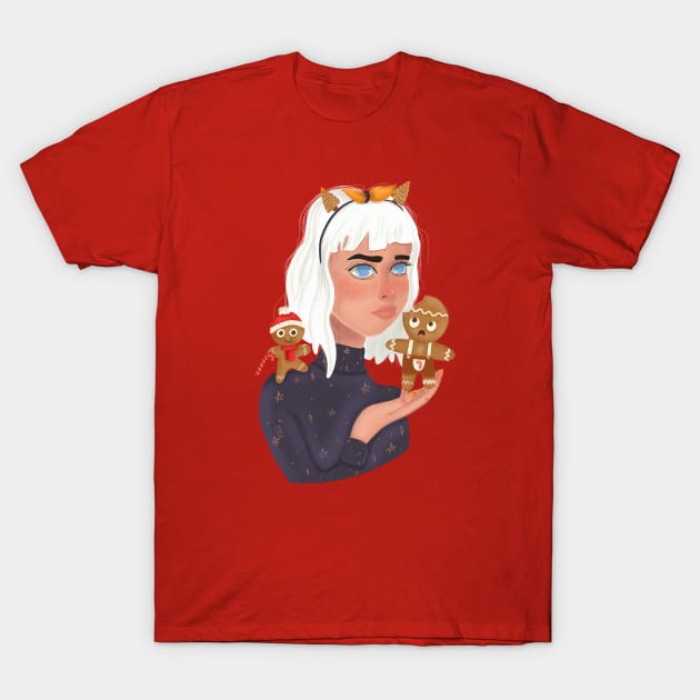 Ginger bread cookies T-Shirt by liizArt